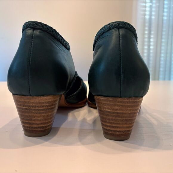 Bali Elf Women's Spirit Walker Handmade Hunter Green Leather Ankle Booties Sz 10 - Picture 7 of 10